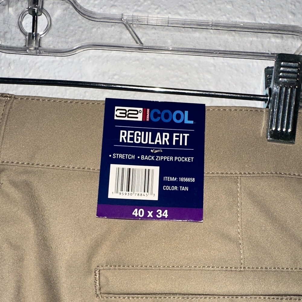 32 Degrees Men's Tan Chinos - Picture 5 of 7